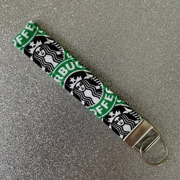 NWOT Starbucks Handmade Fabric Key Chain/Key Fob - Picture 1 of 1